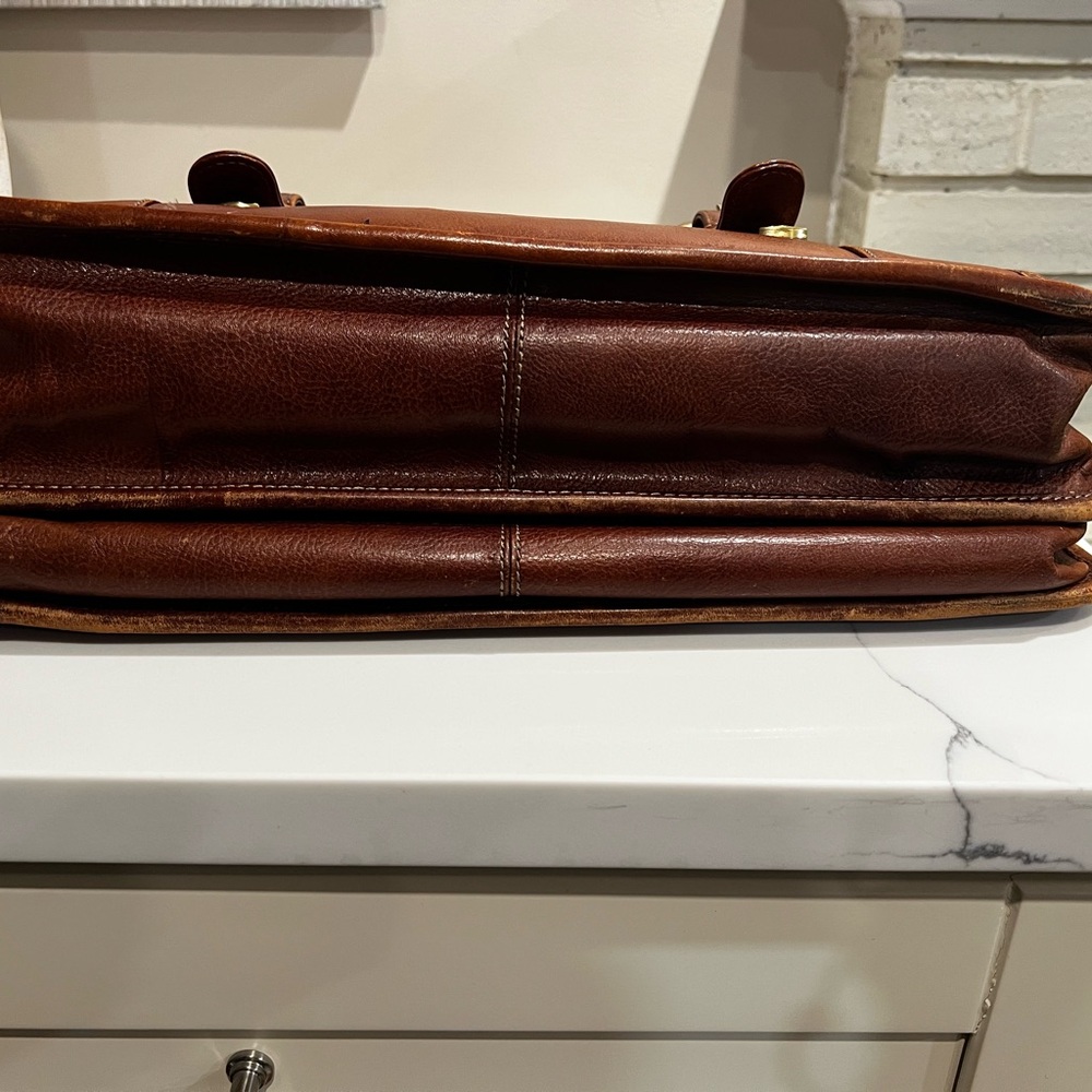 Vintage Wilsons Leather Rich Tan Briefcase / work bag - Picture 4 of 12